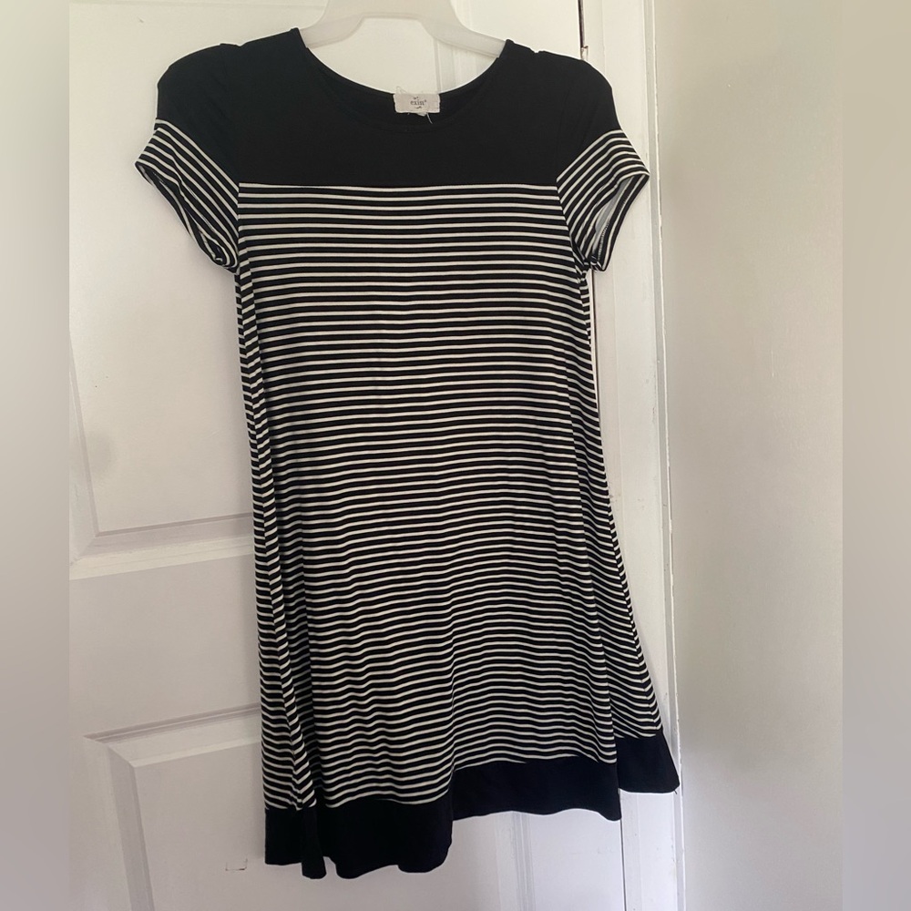 EXIST black and white stripes dress